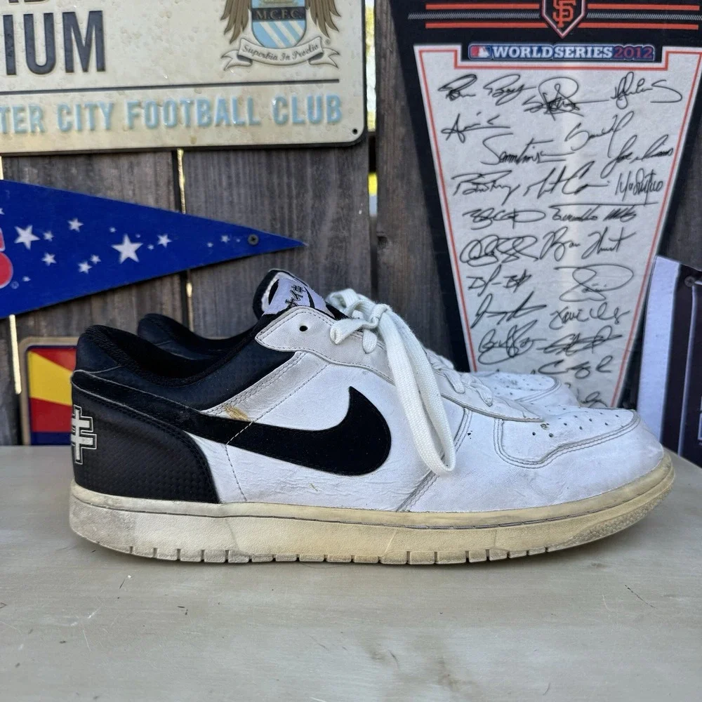 Size 13 - Nike Big Nike Low Katakana Pack -‎ White Black EUC